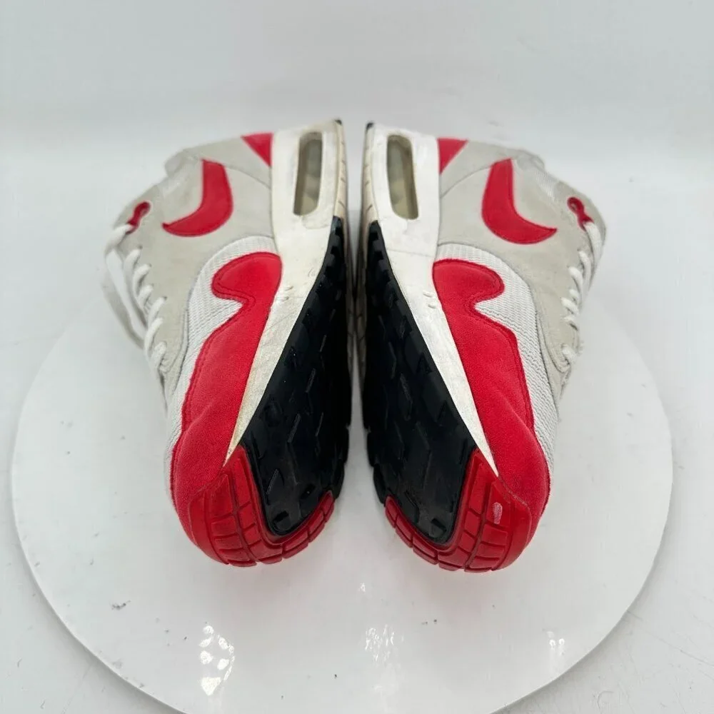 Nike Air Max Anniversary Men Size 8.5 DQ3989 100 Red White Suede Training Shoes
